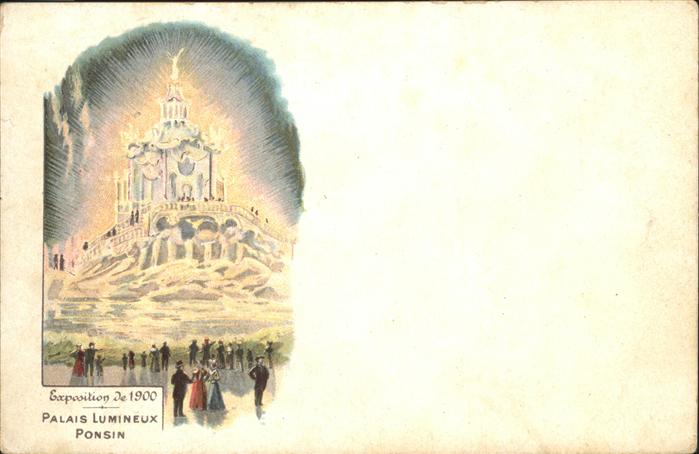 Exposition Universelle Paris 1900 Palais Lumineux Ponsin