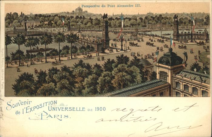 Exposition Universelle Paris 1900 Pont Alexandre III Kutsche