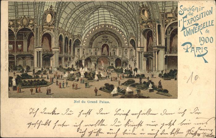 Exposition Universelle Paris 1900 Nef du Grand Palais