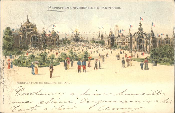 Exposition Universelle Paris 1900 Champs Mars