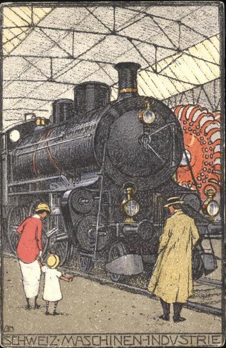 Landesausstellung Bern 1914 Schwiz Maschinen Industrie Zug