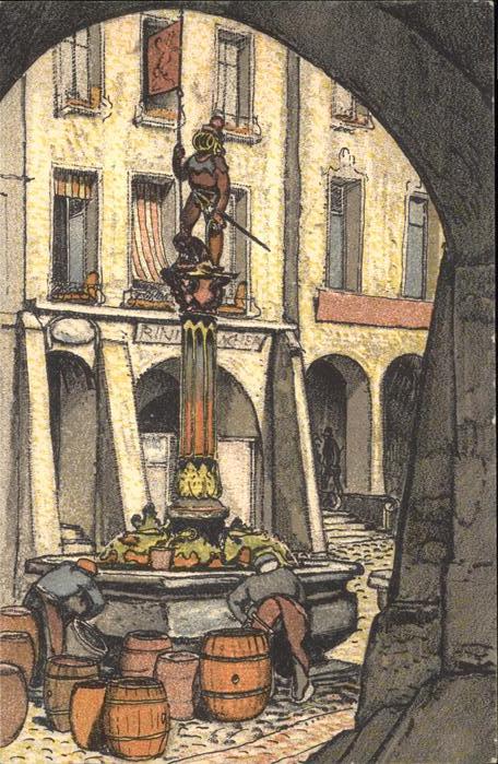 Landesausstellung Bern 1914 Brunnen