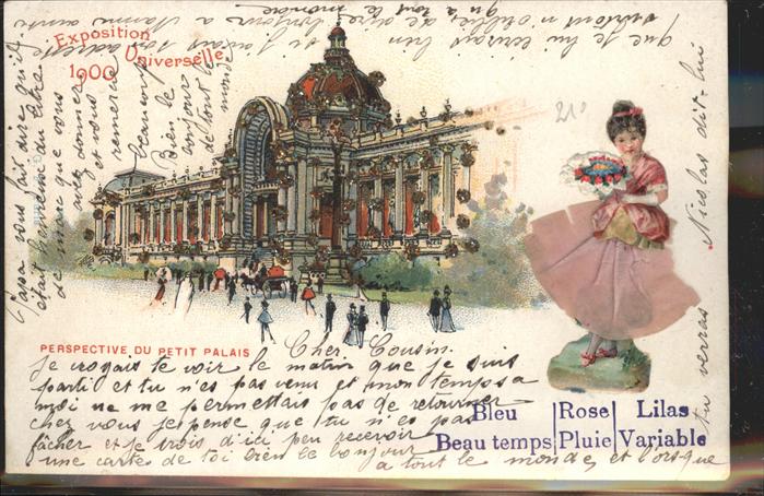 Exposition Universelle Paris 1900 Petit Palais Kutsche Glitzer Applikatio