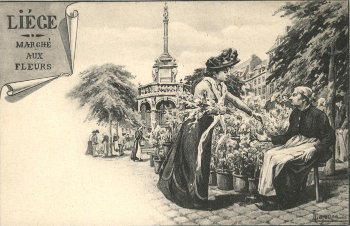 Liege Luettich Marche Fleurs