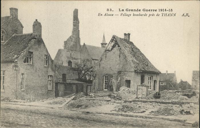 Elsass Village bobarde Thann