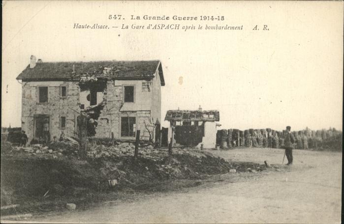 Elsass Aspach bombardement
