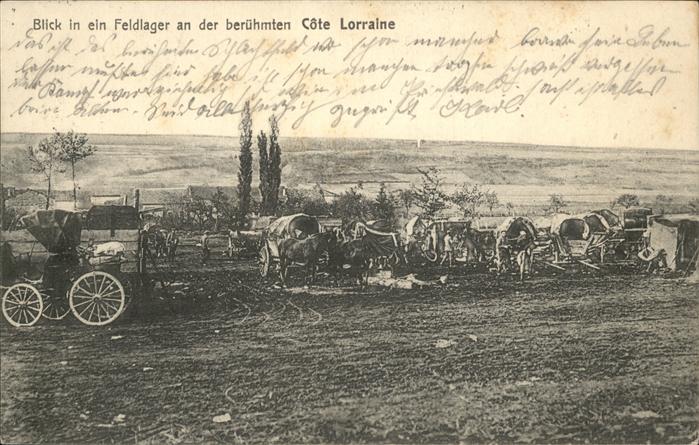Militaria Feldlager an Cote Lorraine