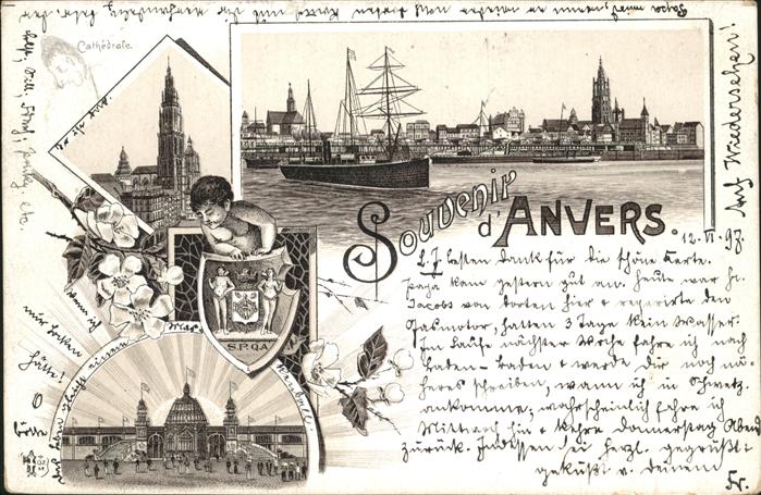 Anvers Antwerpen Schiff Cathedrale