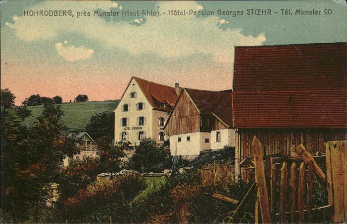 Hohrodberg Haut Rhin Alsace Hotel Pension Georges Stoehr