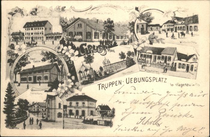 Truppenuebungsplaetze Hagenau Elsass