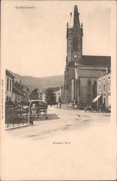 Cornimont Vosges Kutsche Grande Rue