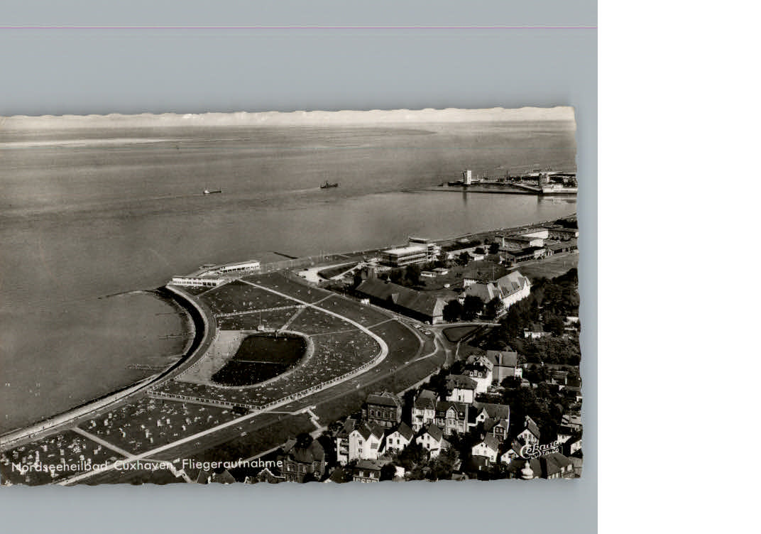 Cuxhaven Nordseebad Fliegeraufnahme