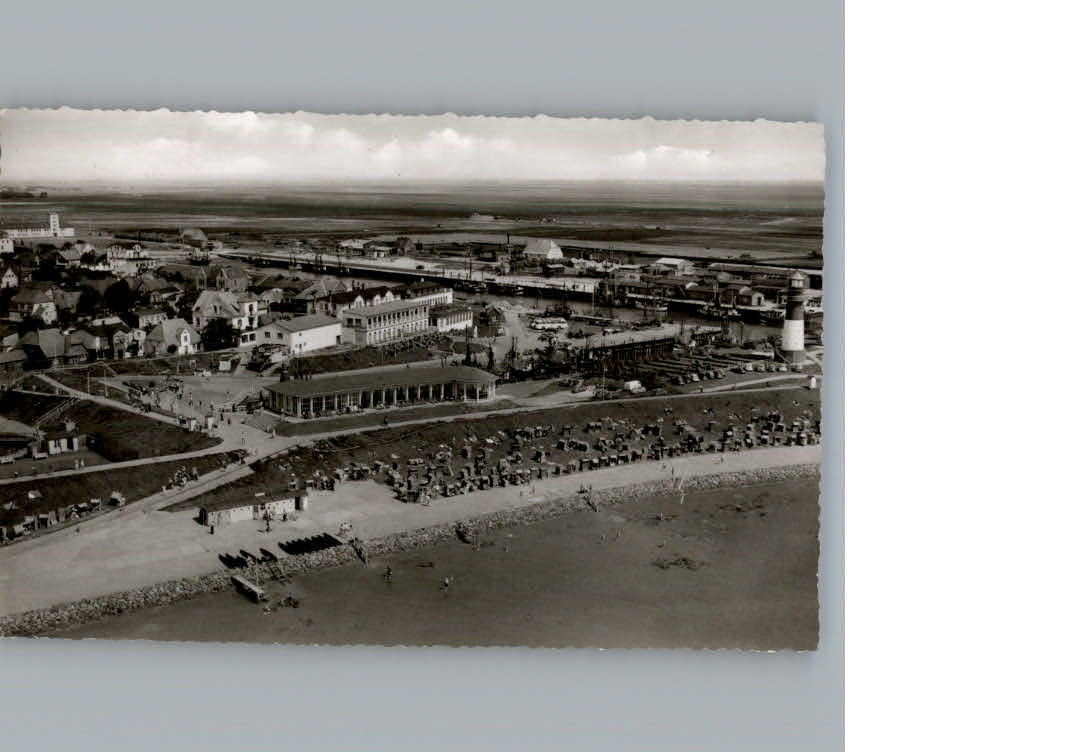 Buesum Nordseebad Fliegeraufnahme Leuchtturm