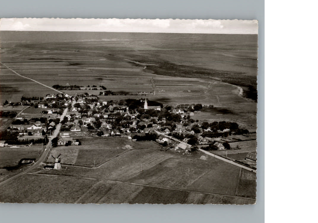 Nebel Amrum Fliegeraufnahme