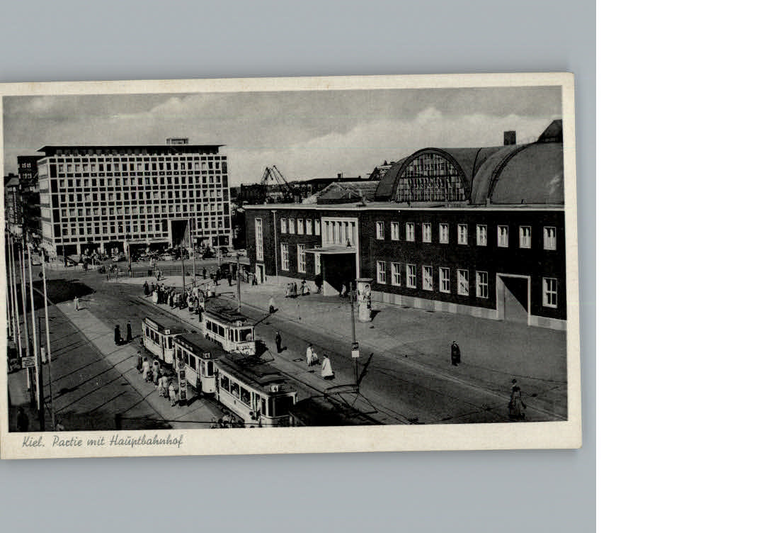 Kiel Ostsee Strassenbahn Litfasssaeule