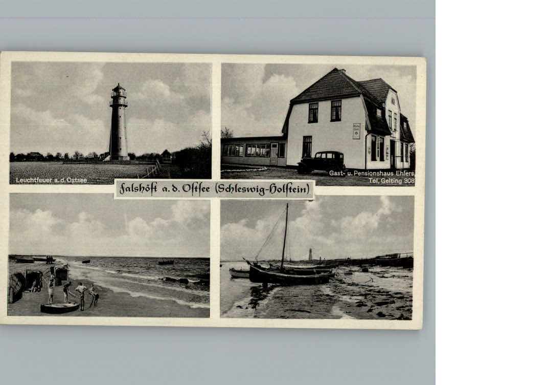 Falshoeft Nieby Leuchtturm Gasthaus Ehlers