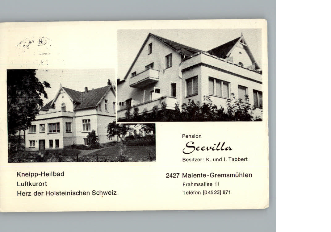 Malente-Gremsmuehlen Pension Seevilla