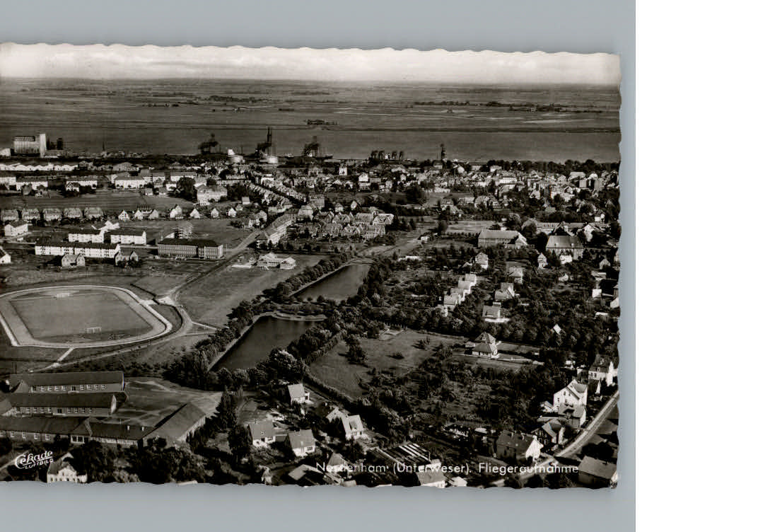 Nordenham Wesermarsch Niedersachsen Fliegeraufnahme