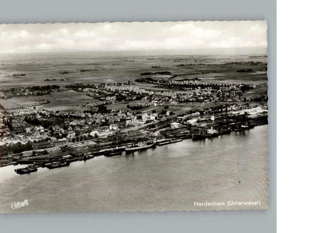 Nordenham Wesermarsch Niedersachsen Fliegeraufnahme