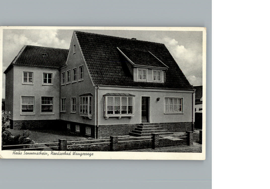 Wangerooge Nordseebad Haus Sonnenschein