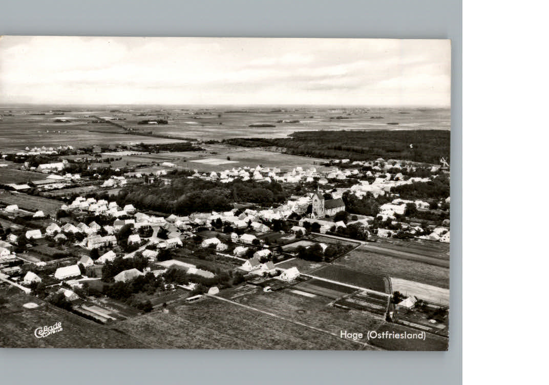 Hage Ostfriesland Luftaufnahme