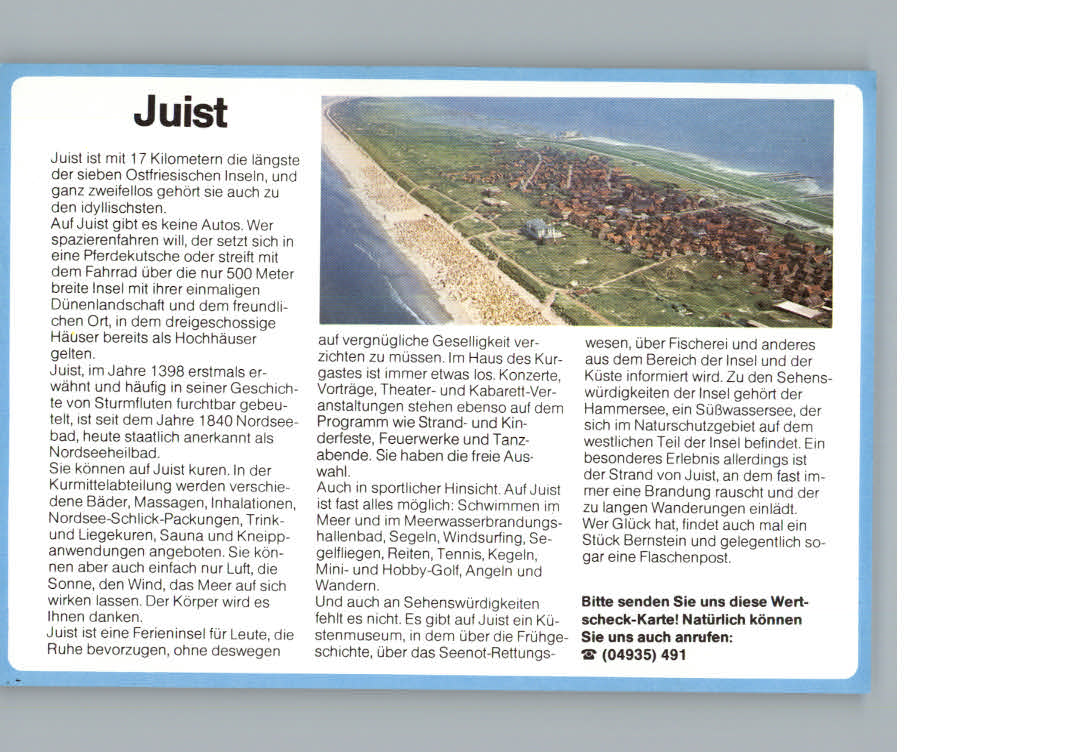 Juist Nordseebad Luftaufnahme