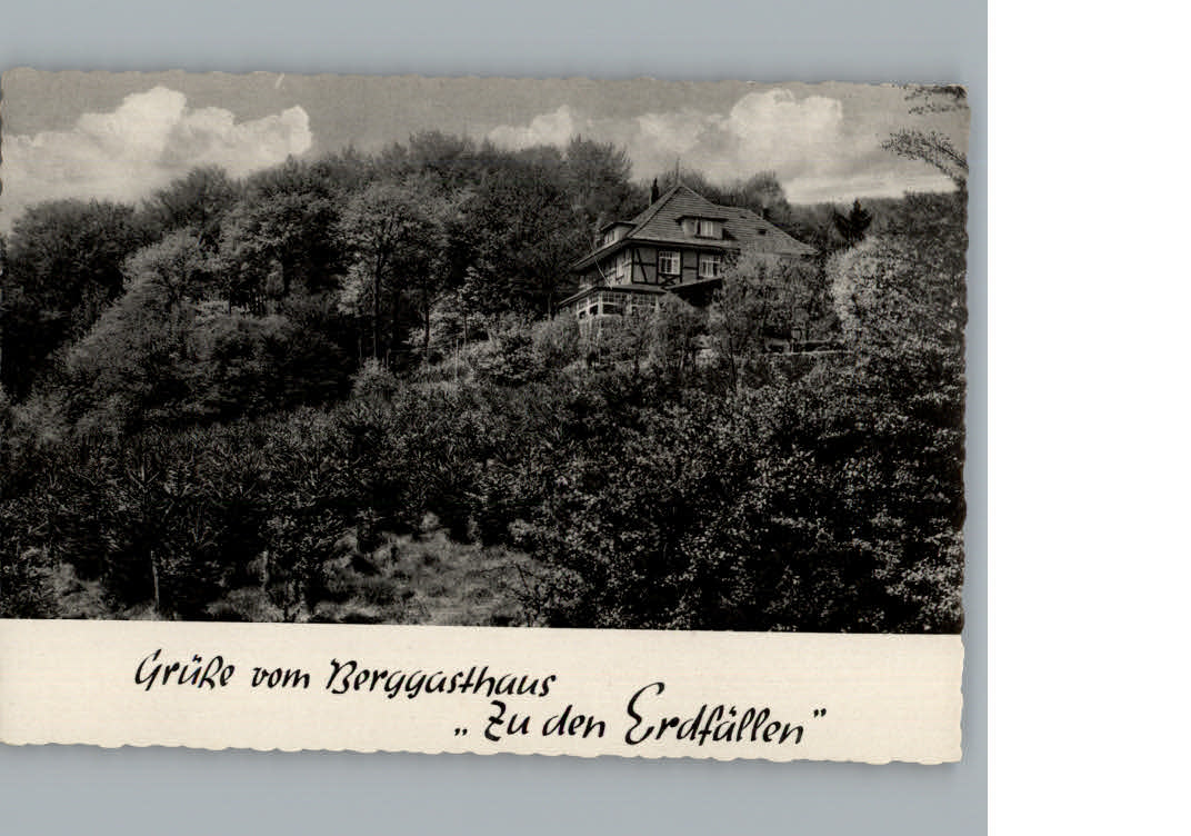 Bad  Pyrmont Berggasthaus Zu den Erdfaellen