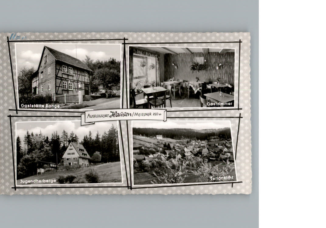 Hausen Witzenhausen Gaststaette Range