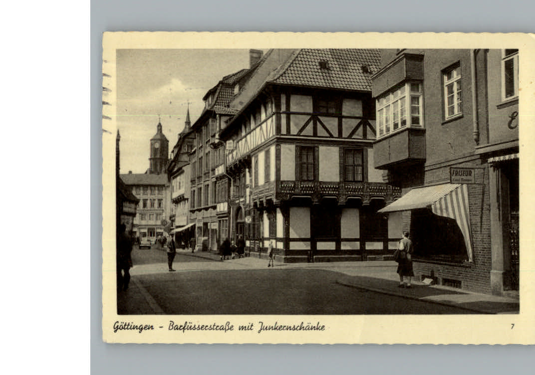 Goettingen Niedersachsen Barfuesserstrasse mit Juenkerschaenke