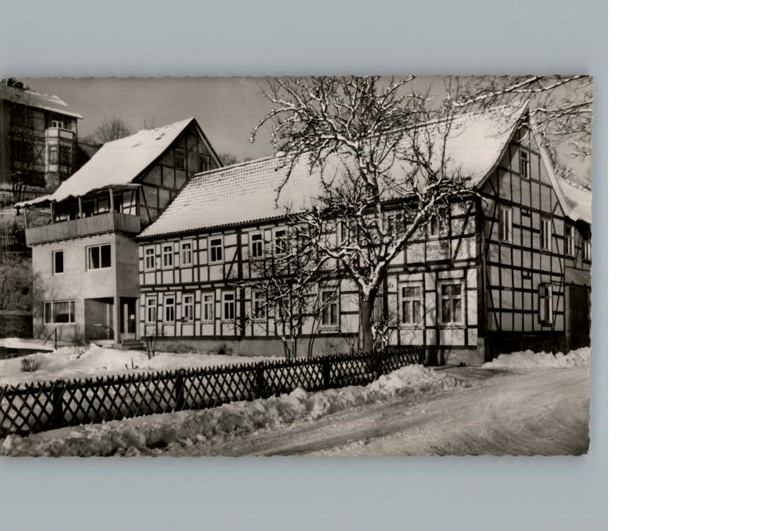 Bad Sachsa Harz Winter-Karte Gelpkes Muehle