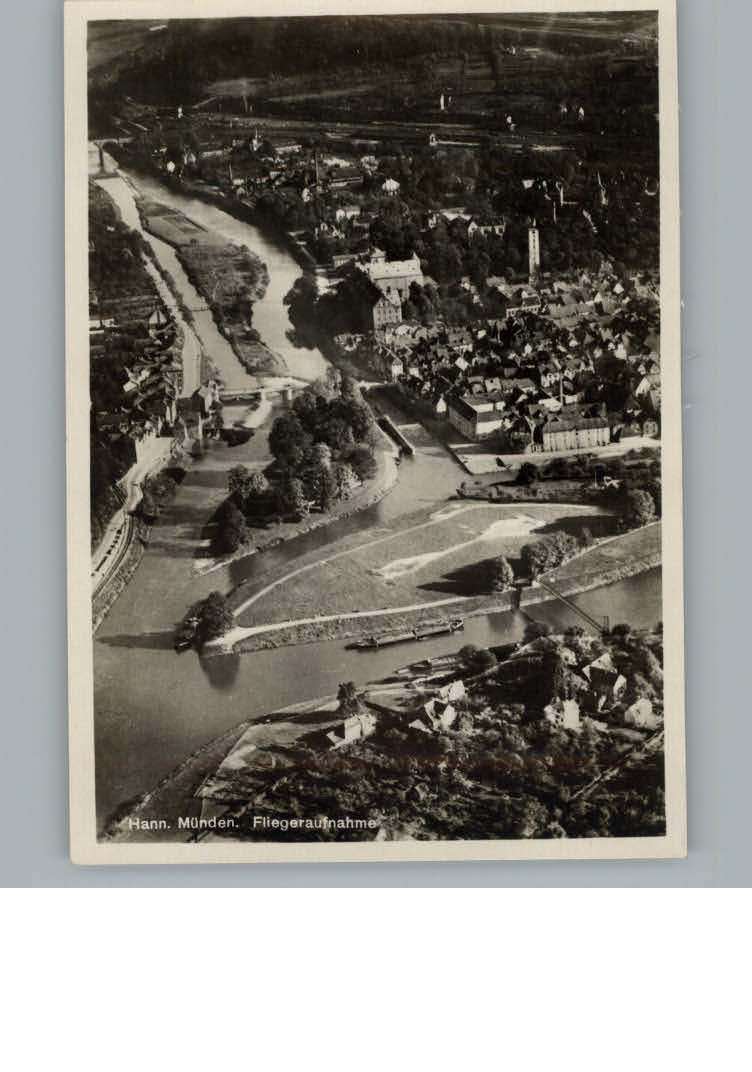 Hannoversch Muenden Fliegeraufnahme