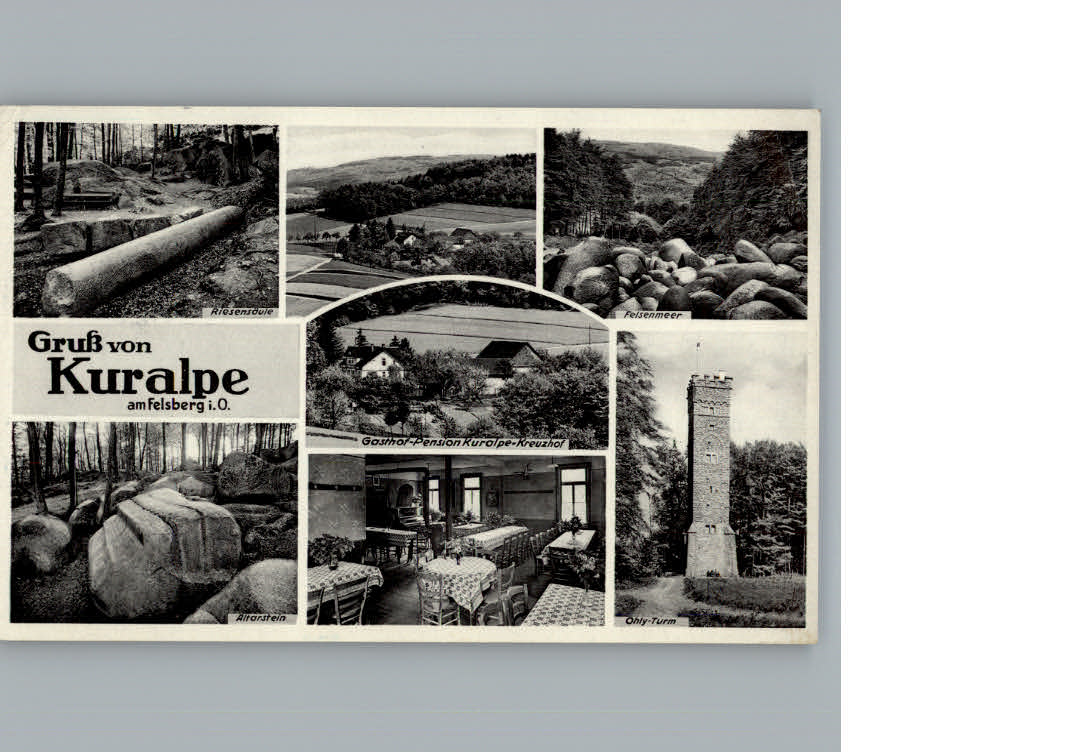Felsberg Hessen Gasthof und Pension Kuralpe Kreuzhof