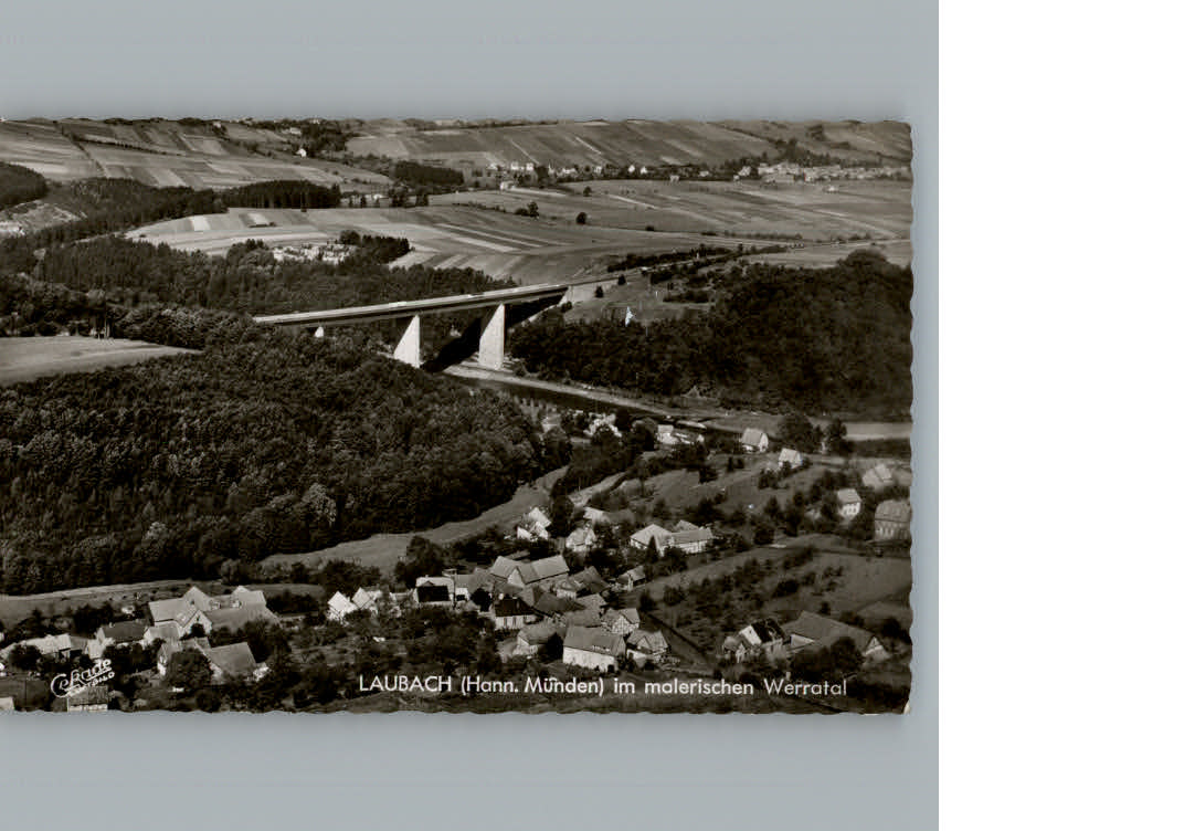 Laubach Hann Muenden Fliegeraufnahme