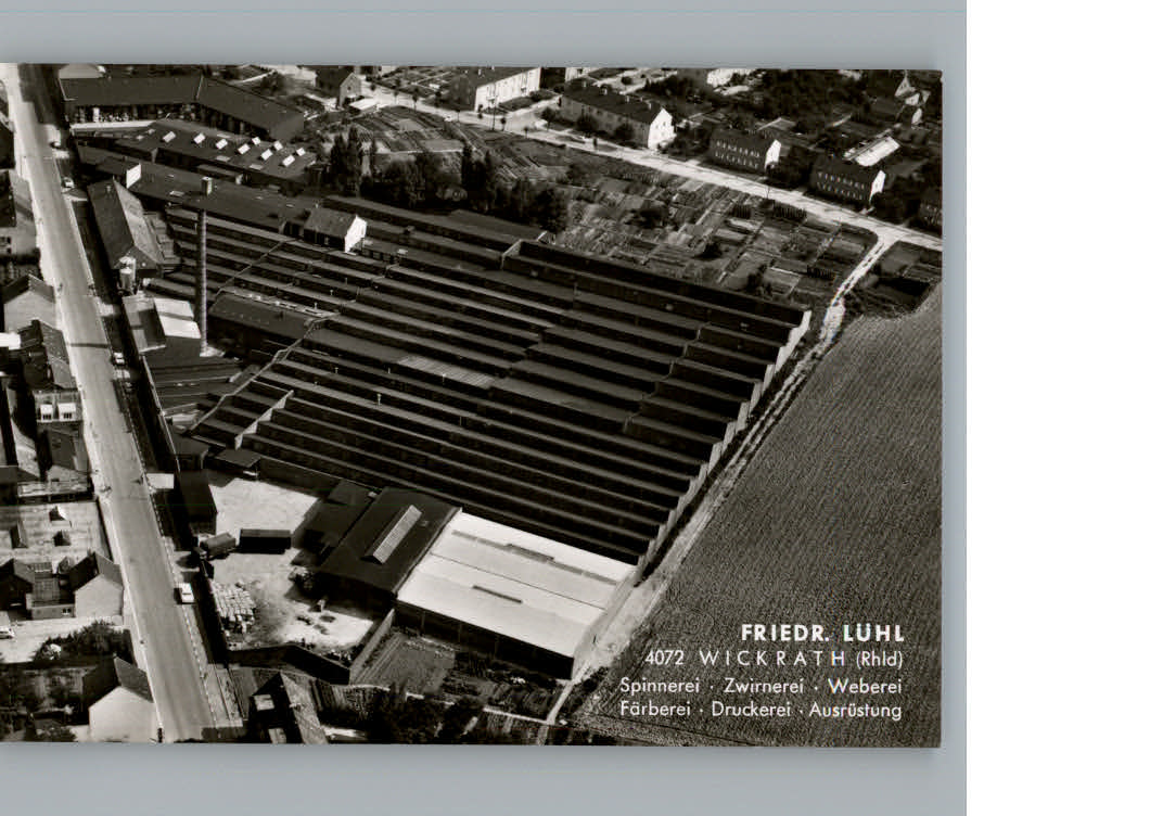 Wickrath Moenchengladbach Fliegeraufnahme Friedrich Luehl