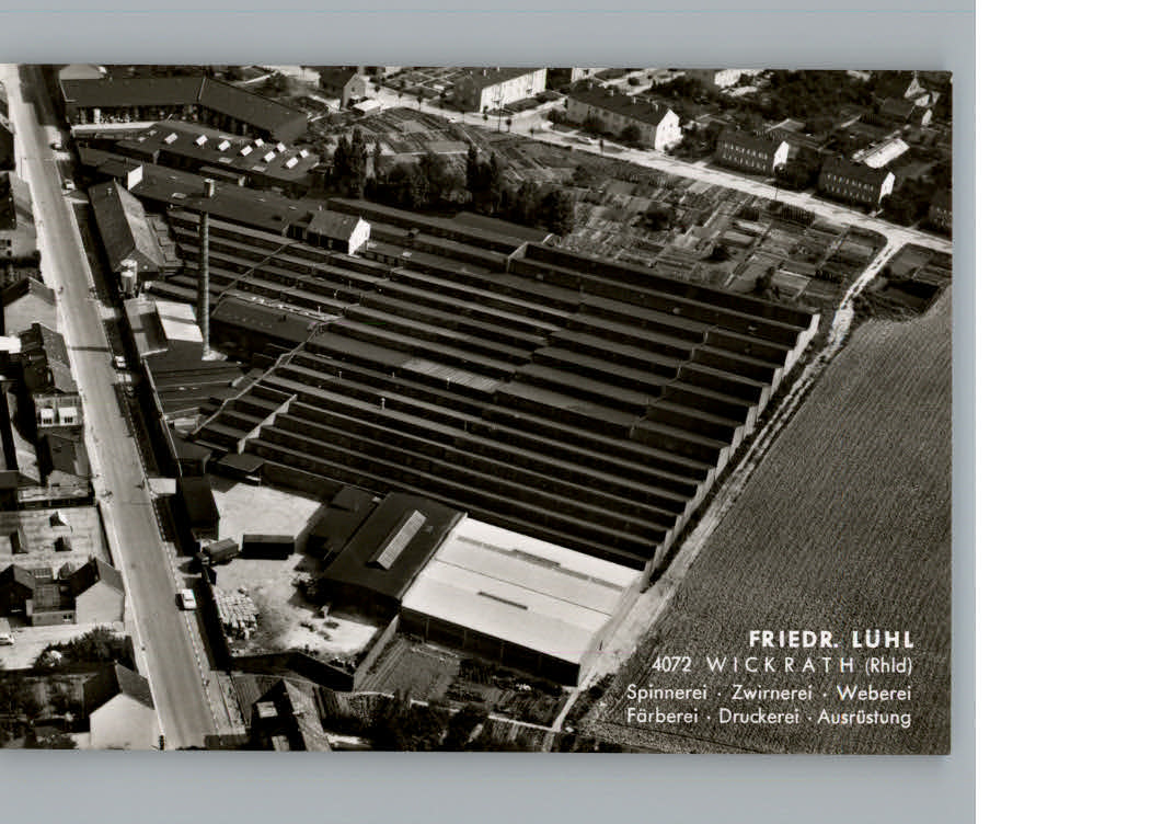 Wickrath Moenchengladbach Fliegeraufnahme Friedrich Luehl