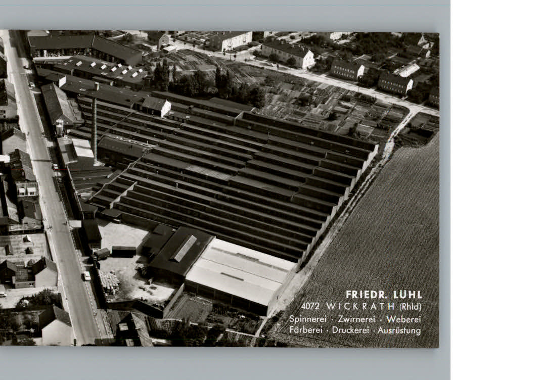 Wickrath Moenchengladbach Fliegeraufnahme Friedrich Luehl