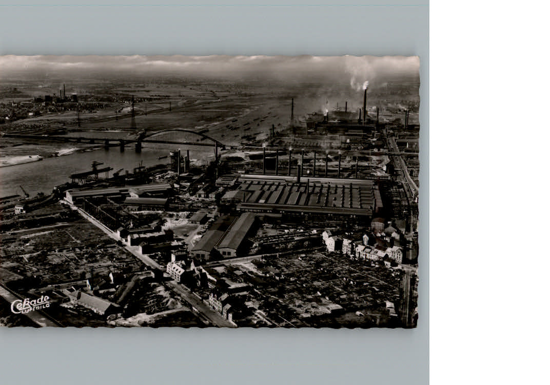 Duisburg Ruhr Fliegeraufnahme Industrie