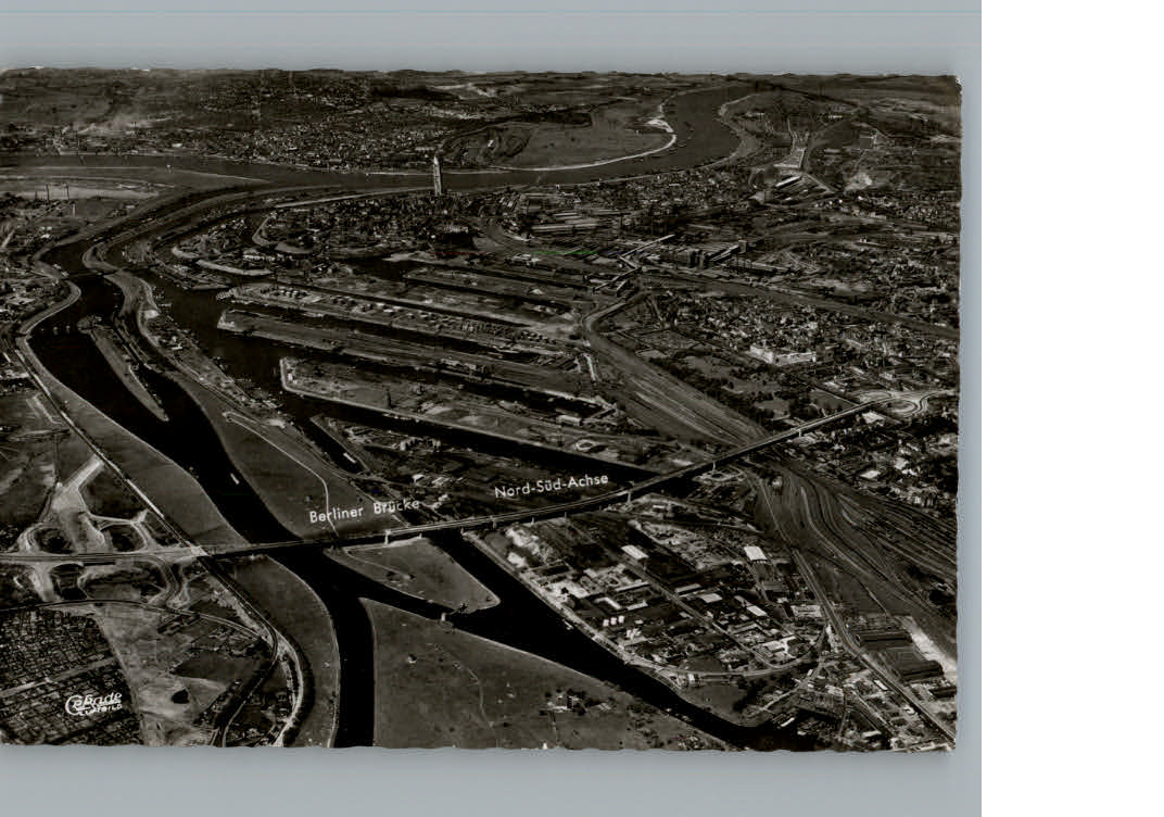 Duisburg Ruhr Fliegeraufnahme