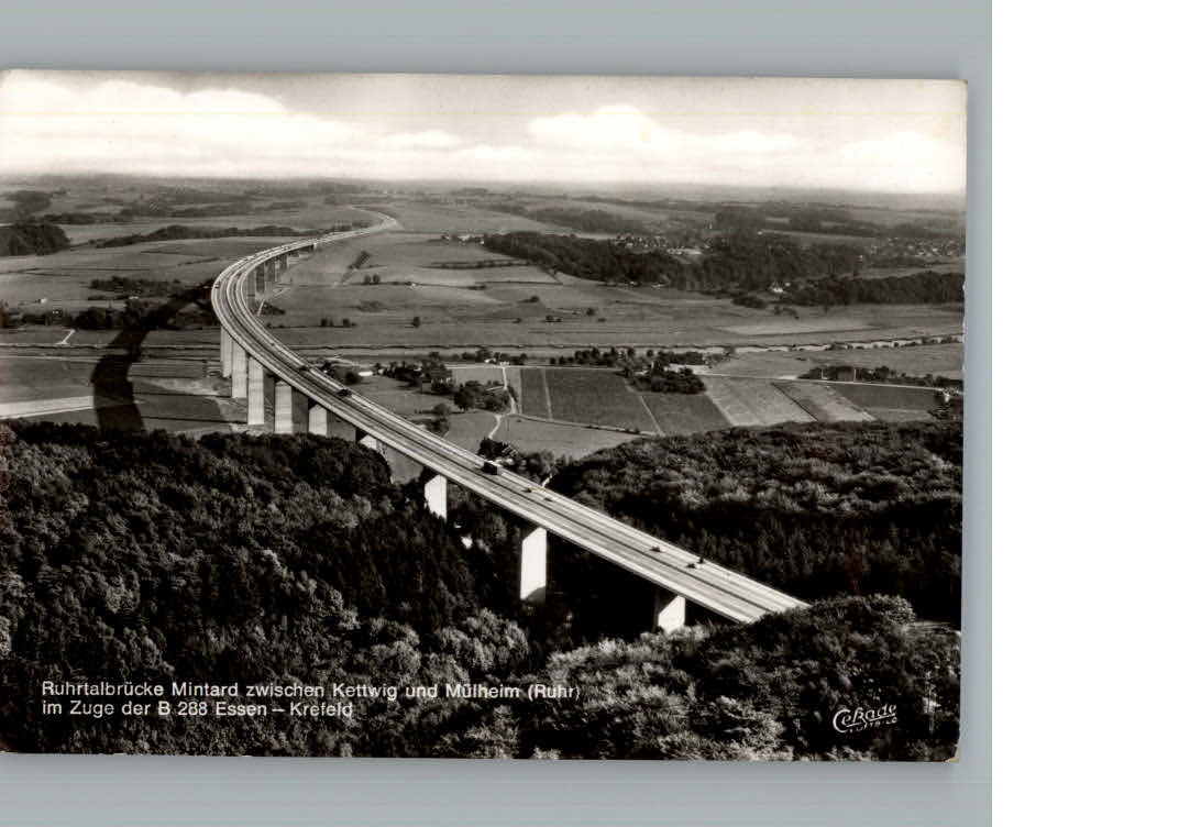 Muelheim Ruhr Fliegeraufnahme Ruhrtalbruecke