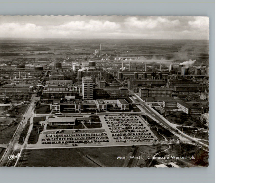 Marl Westfalen Fliegeraufnahme Chemische Werke Huels
