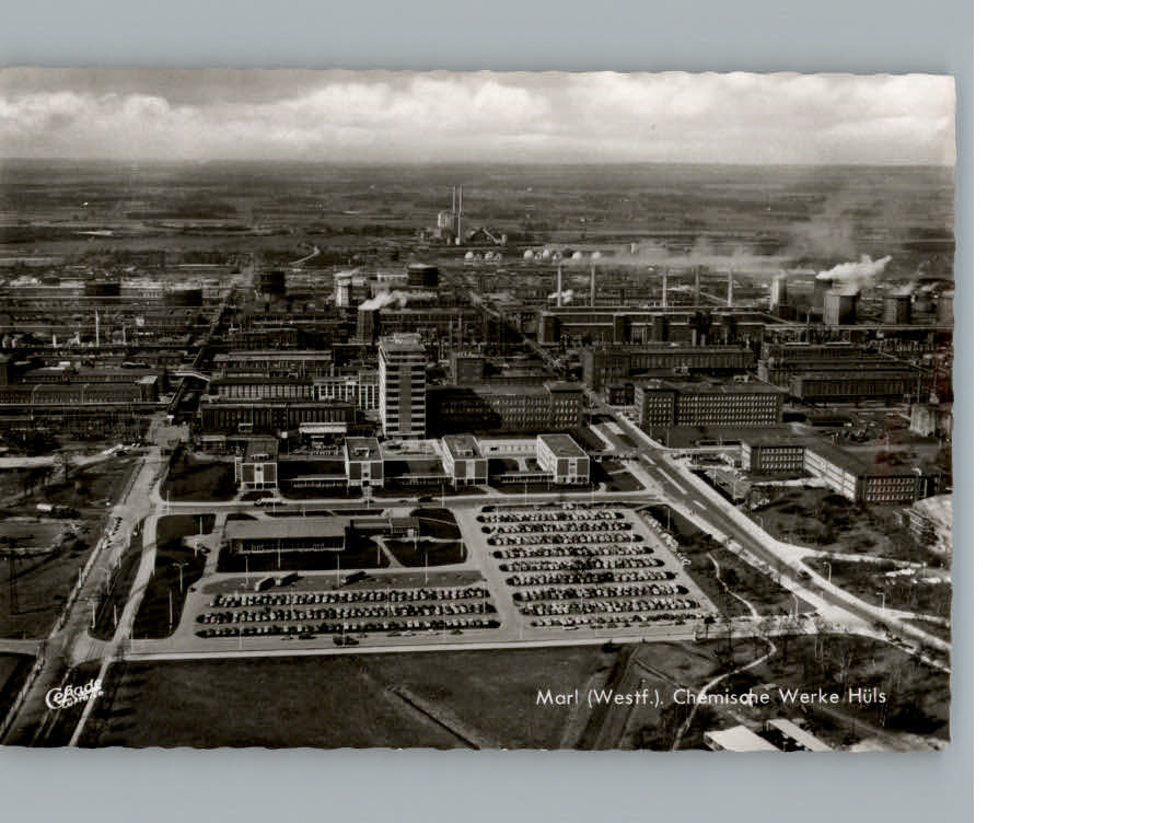 Marl Westfalen Fliegeraufnahme Chemische Werke Huels