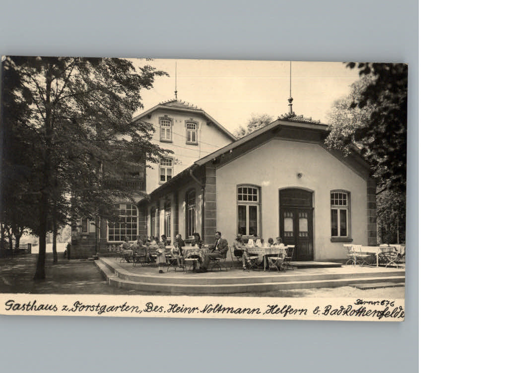 Bad Rothenfelde Gaststaette Cafe Zum Forstgarten