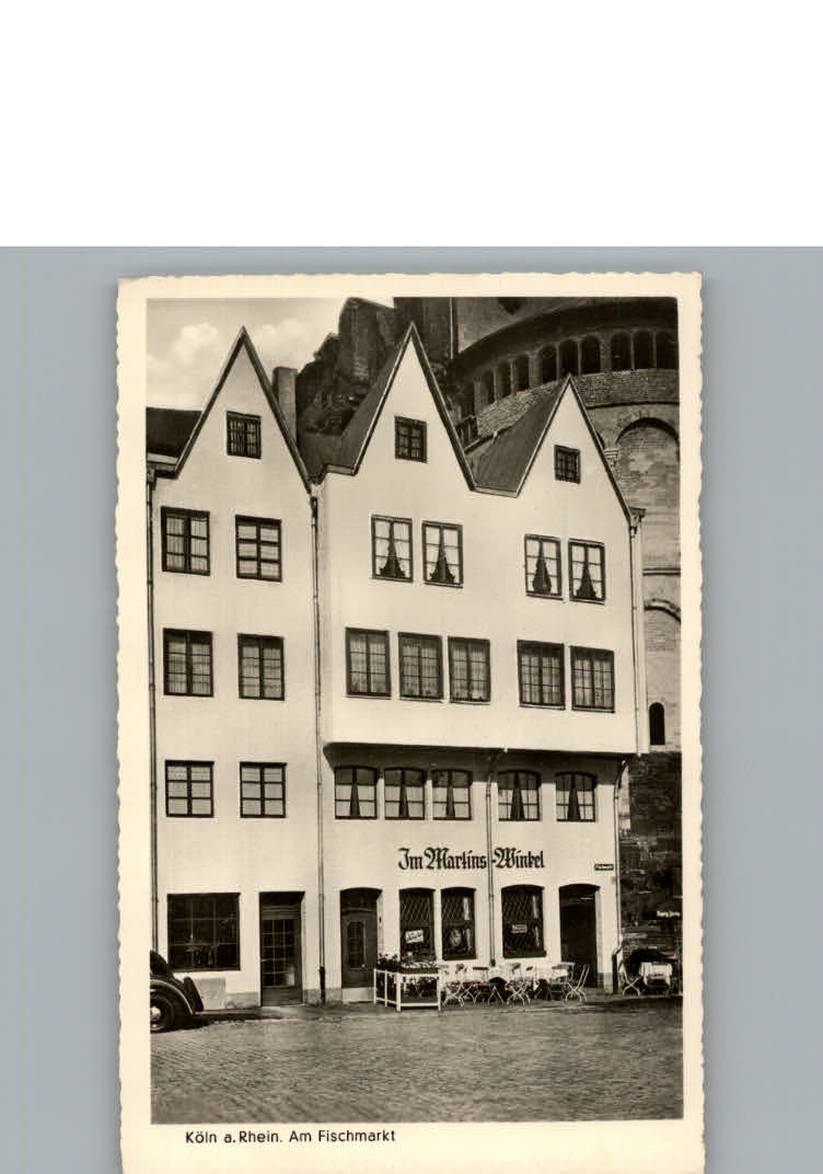 Koeln Rhein Gaststaette im Martinswinkel
