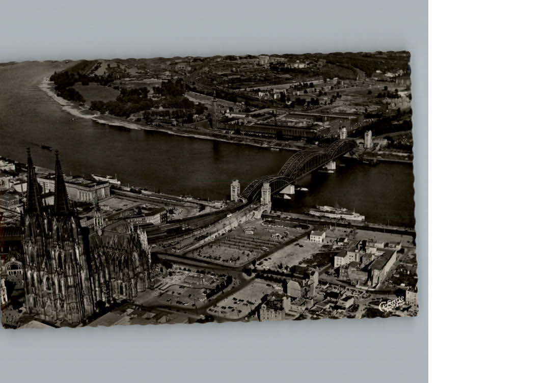 Koeln Rhein Fliegeraufnahme