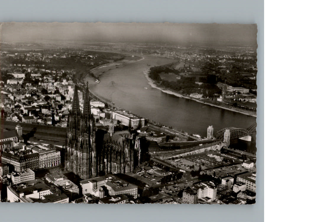Koeln Rhein Fliegeraufnahme