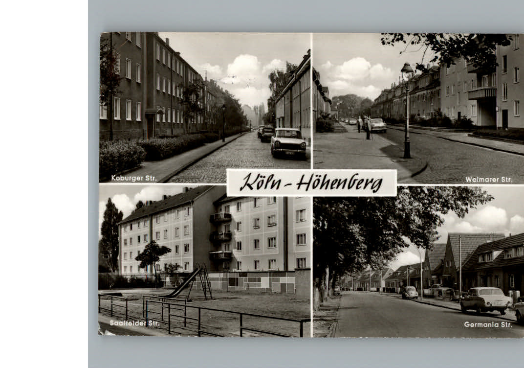 Hoehenberg Koeln Koburger-Strasse Weimarer-Strasse Germania-Strasse