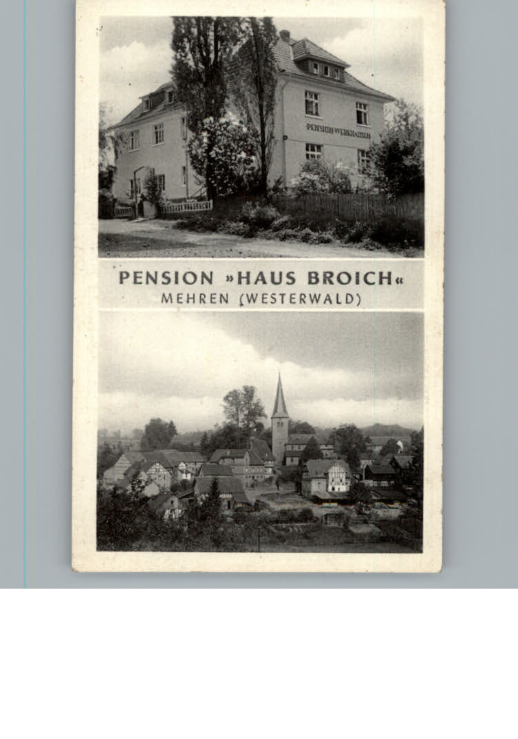 Mehren Westerwald Pension Haus Broich