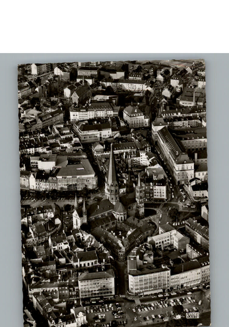 Bonn Rhein Flliegeraufnahme