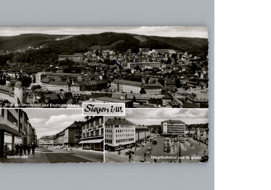 Siegen Westfalen Sandstr. Hauptbahnhof und Vorplatz