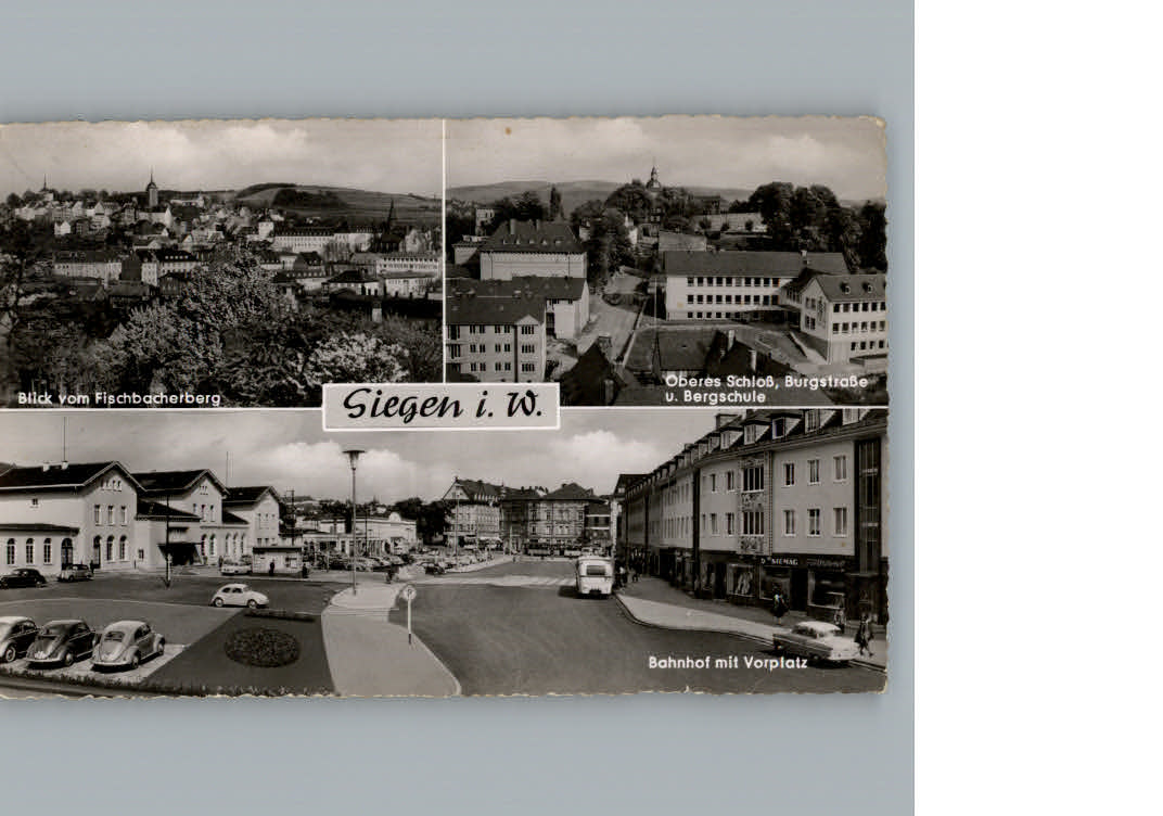 Siegen Westfalen Bahnhof mit Vorplatz ...
